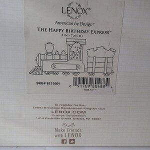 Lenox Happy Birthday Express Steam Engine Ivory Collectible Keepsake Retired